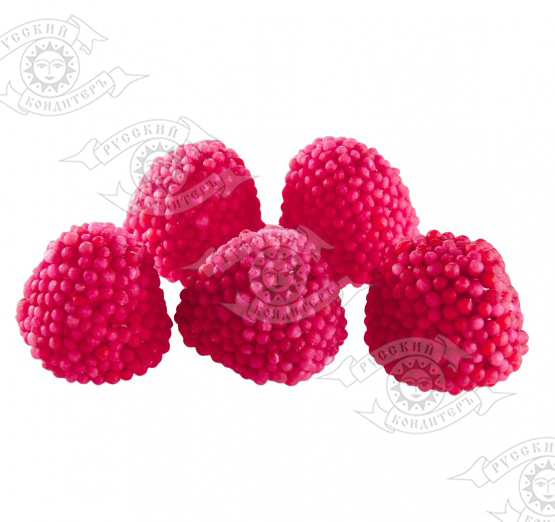 Мармелад в обсыпке "Фруктовые фигурки" в форме ягоды с ароматом малины
