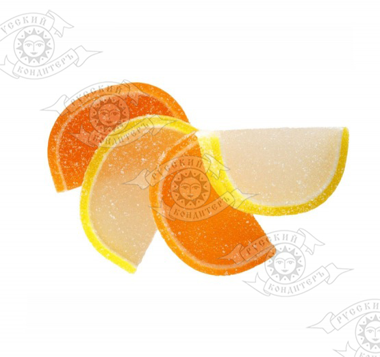 Мармеладные дольки "Фруктовый нектар" maxi с ароматом лимона и апельсина